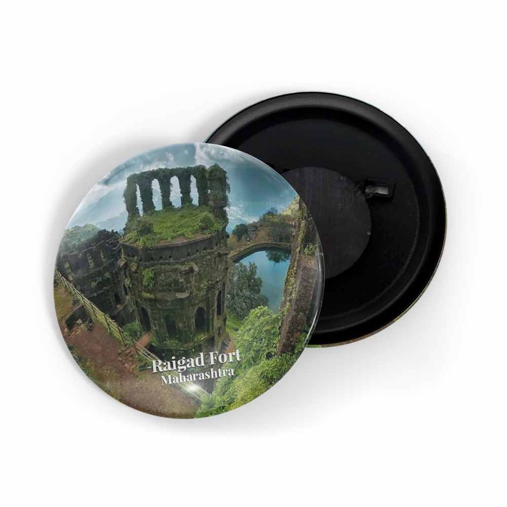 dhcrafts Fridge Magnet Multicolor Maharastra Raigad Fort D2 Glossy Finish Design Pack of 1